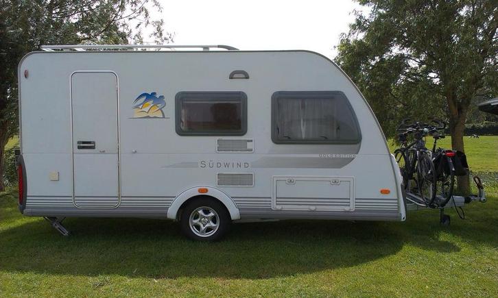 Knaus Sudwind Gold Edition 420 voortent mover fietsendrager, Caravans en Kamperen, Caravans, Particulier, tot en met 4, 750 - 1000 kg