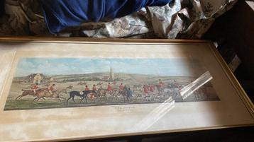 Jachttafereel prent uit 1824 door Thomas Sutherland beschikbaar voor biedingen