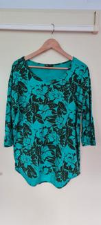 Didi t-shirt 3/4 mouw, 40, mintgroen/ groen met bloemen., Kleding | Dames, T-shirts, Groen, Maat 38/40 (M), Zo goed als nieuw