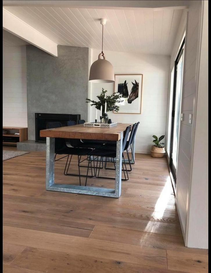 EIKEN VINTAGE VLOER, RUSTIEK GEBORSTELD EN KLEURLOOS, Huis en Inrichting, Stoffering | Vloerbedekking, Nieuw, Ophalen of Verzenden