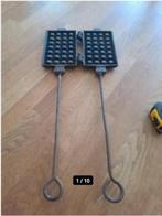 Antique Waffle maker - Cast and Wrought iron waffle maker 25, Antiek en Kunst, Ophalen of Verzenden
