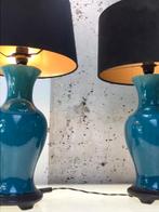 Turquoise tafellampen, Ophalen, Zo goed als nieuw, Overige materialen, Minder dan 50 cm