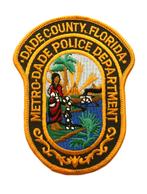 Patch / Embleem USPatch / Embleem USA Police Dade County Flo, Verzenden, Amerika, Embleem of Badge
