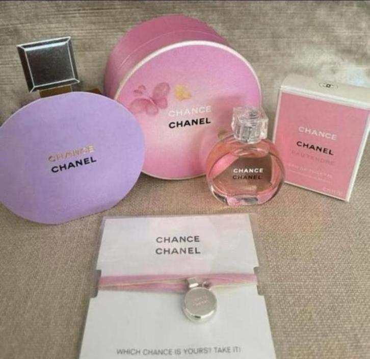 Chanel Chance eau Tendre edt miniatuur+armband Chanel charm, Sieraden, Tassen en Uiterlijk, Armbanden, Nieuw, Overige materialen