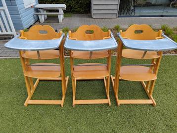 3 kinderstoelen voor €15,- beschikbaar voor biedingen