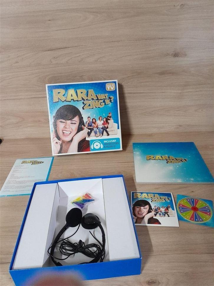 Rara wat zing ik met koptelefoon - s1927, Hobby en Vrije tijd, Gezelschapsspellen | Bordspellen, Zo goed als nieuw, Ophalen of Verzenden