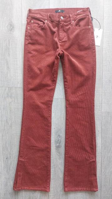 7 For All Mankind corduroy bootcut split flared flare NEW  beschikbaar voor biedingen