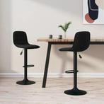 Barkrukken 2 st fluweel zwart €119, 2 krukken, Ophalen of Verzenden, Nieuw, 90 cm of meer