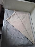 Zwaartedeken 140x180 cm met hoes, kleur grijs en zand, Ophalen of Verzenden, Zo goed als nieuw, 100 cm of meer, Deken