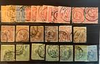 Verschillende kleuren Wilhelmina hangend haar, Postzegels en Munten, Postzegels | Nederland, Ophalen of Verzenden