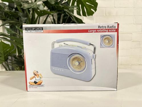 4x König retro radio HAV-TR700BU, Audio, Tv en Foto, Radio's, Nieuw, Radio, Ophalen