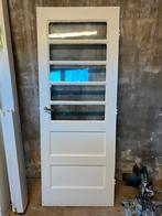 Glazen paneeldeur 77,5x201, Ophalen, Gebruikt, Minder dan 80 cm, Binnendeur