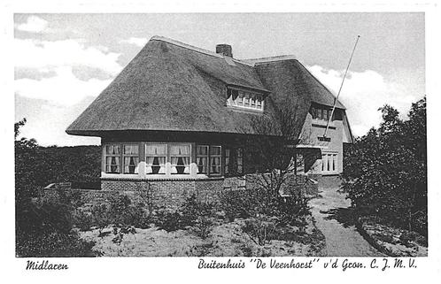 959194 Midlaren Drenthe CJMV De Veenhorst Nette oude kaart, Verzamelen, Ansichtkaarten | Nederland, Ongelopen, Drenthe, Ophalen of Verzenden