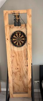 Dartbord + achterplaat + oche, Sport en Fitness, Darts, Ophalen, Zo goed als nieuw, Dartbord