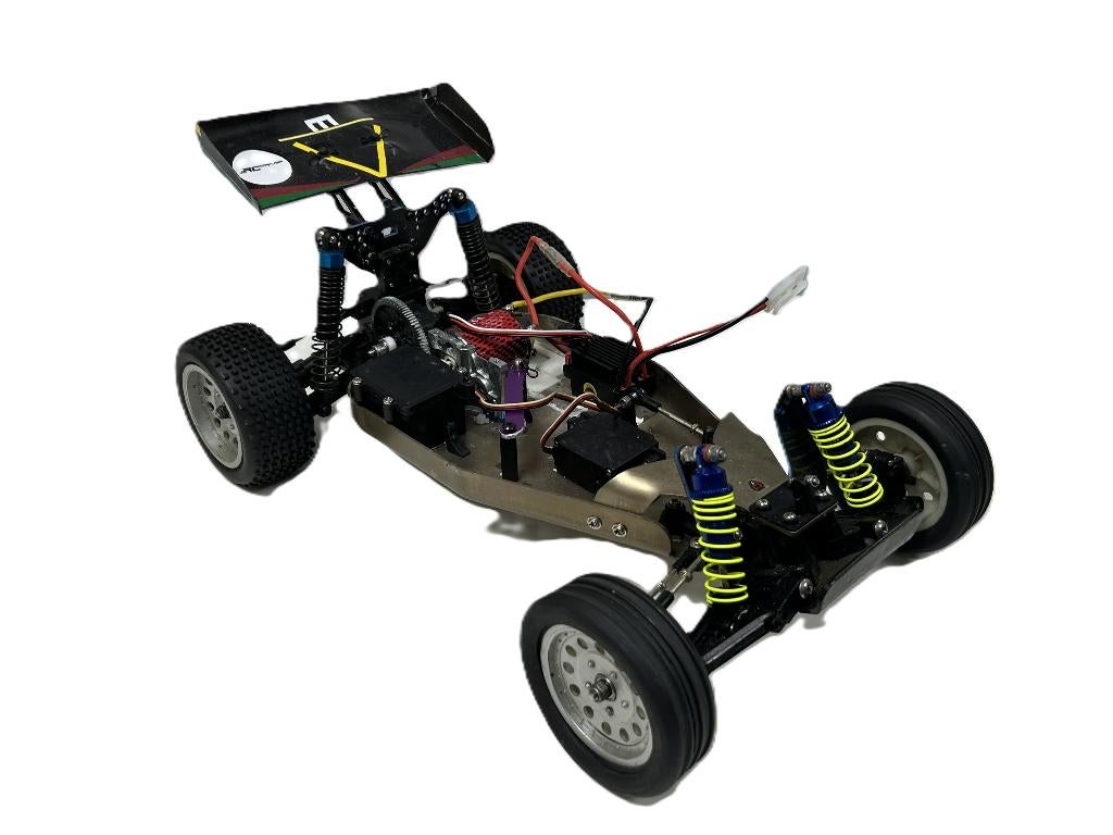 Vintage Traxxas chassis 1/10 rc auto, Elektro, Gebruikt, Auto offroad, Ophalen of Verzenden