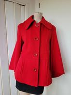 Damo wol/cashmere jas rood maat 40, Kleding | Dames, Jassen | Winter, Ophalen of Verzenden, Zo goed als nieuw, Maat 38/40 (M)
