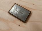 Plaquette zink Budel, Ophalen of Verzenden