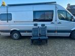 2p zwart leren bankje 3p gordels isofix zelfbouwcamper, Ophalen of Verzenden, Gebruikt