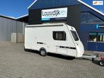 CARAVELAIR Blue 400 C ’12 (Vastbed, Treinzit), Caravans en Kamperen, Caravans, Vast bed, Bedrijf, Treinzit, 750 - 1000 kg