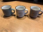 3x koffiemok, Huis en Inrichting, Keuken | Servies, Ophalen of Verzenden, Zo goed als nieuw, Overige stijlen, Kop(pen) en/of Schotel(s)