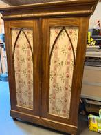 Vintage kast met stoffen bekleding, Antiek en Kunst, Ophalen
