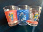 3x glas smurfen, smurfin; Miss Smurfette, smurftastic, Glas of Glazen, Ophalen of Verzenden, Overige stijlen, Glas