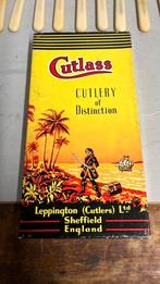 Vintage Cutlass messenset van Leppington ( Cutlers ) LTD, Ophalen of Verzenden, Gebruikt, Porselein, Kop en/of schotel