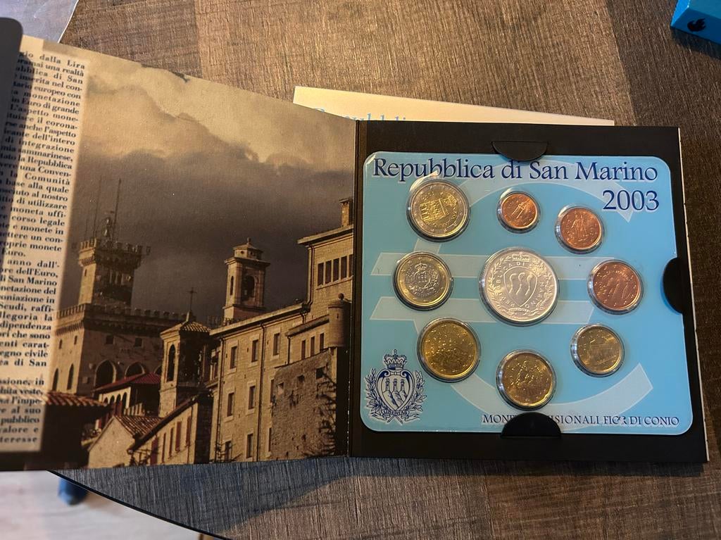 San Marino 2003 Euro Set, Ophalen, Boek of Naslagwerk