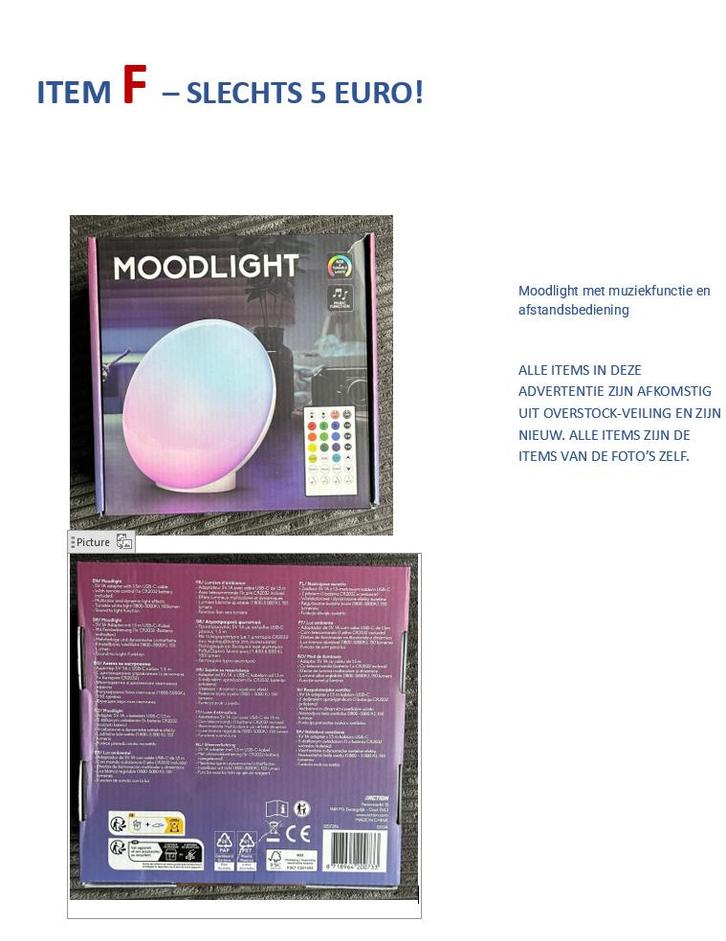 ALLE ITEMS IN DEZE ADVERTENTIE 5 EURO, Huis en Inrichting, Woonaccessoires | Overige, Nieuw, Ophalen of Verzenden