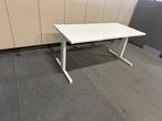 Verstelbaar bureau met slinger 160x80xH62-86 cm, 1 st, Huis en Inrichting, Bureaus, In hoogte verstelbaar, Gebruikt, Bureau, Verzenden