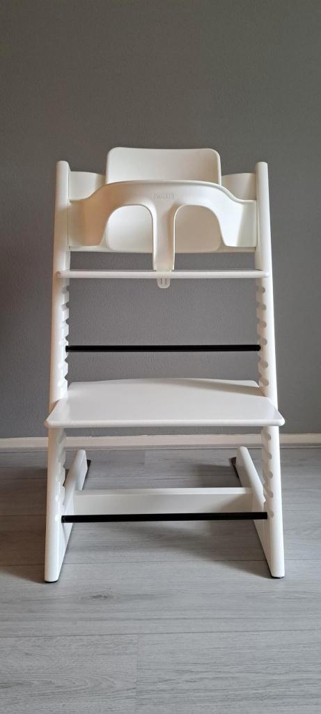 Stokke triptrap met babyset in nieuwstaat, Kinderen en Baby's, Kinderstoelen, Zo goed als nieuw, Meegroeistoel, Ophalen