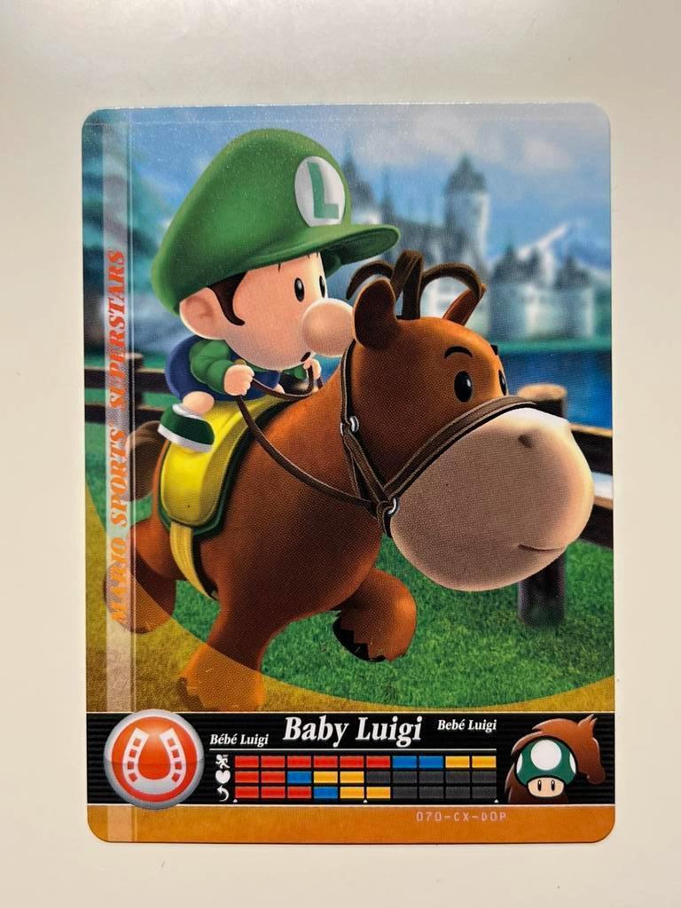 Nintendo Mario Sports Superstars - card 70 Baby Luigi / Hors, Spelcomputers en Games, Games | Nintendo 2DS en 3DS, 1 speler, Ophalen of Verzenden