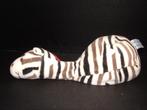 HAPPY HORSE ZEBRA ZITA BEANBAG VELOURS WIT MET GRIJZE, Verzenden, Nieuw, Overige typen