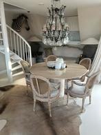 Antieke 18e eeuwse medaillon stoelen - set van 5, Ophalen of Verzenden, Gebruikt, Louis  LVXI 18e eeuw, 4 tot 6 stoelen