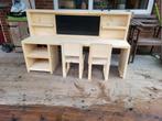 Kinderbureau krijtbord steigerhout 2, Ophalen of Verzenden, Tafel(s) en Stoel(en)