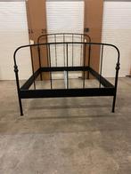 bed, Ophalen, Zwart, Tweepersoons, 140 cm