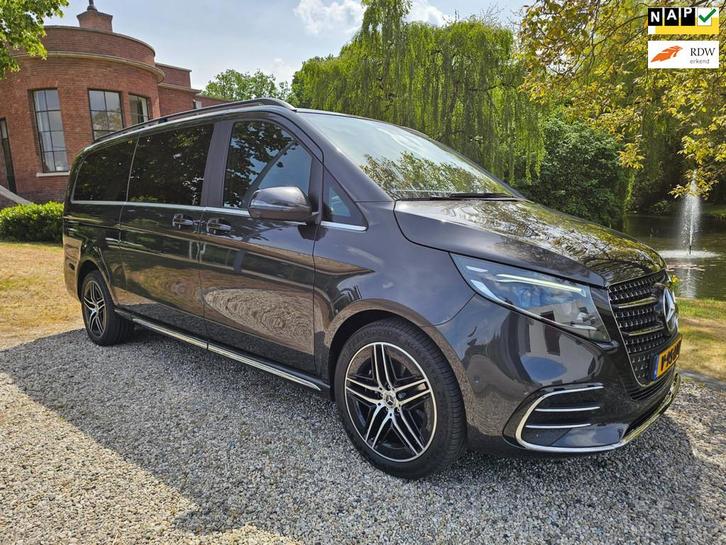 Mercedes-Benz V-KLASSE 300d L3 XXL extra lang AMG dubbel cab, Auto's, Bestelauto's, Bedrijf, Te koop, 360° camera, ABS, Achteruitrijcamera