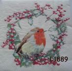 Servetten decoupage/bullet journal * roodborst L1889, Verzenden, Nieuw, Materiaal