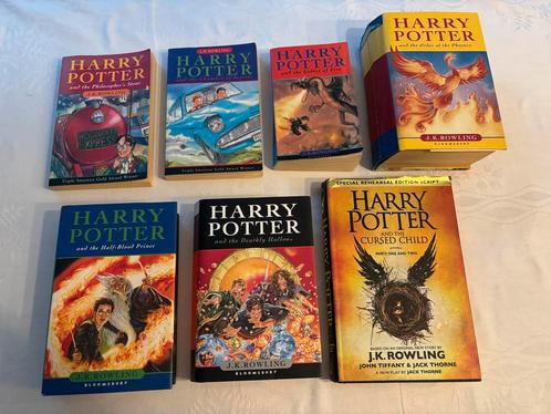 Harry Potter JK Rowling Boeken set engels 1,2,4,5,6,7,8!, Boeken, Fantasy, Gelezen, Ophalen of Verzenden
