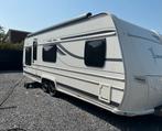 Zeer nette Fendt palace 6.50m nieuwe airco nieuwe luifel, Caravans en Kamperen, Rondzit, Frans bed, Particulier, Tot en met 4