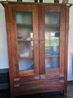 Massief notenhouten kast (Piet boon), Ophalen, 100 tot 150 cm, 200 cm of meer, Zo goed als nieuw