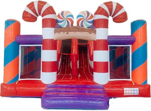 SPRINGKUSSEN PLAYGROUND CANDYLAND TE HUUR/VERHUUR/HUREN!, Hobby en Vrije tijd, Feestartikelen | Verhuur, Zo goed als nieuw, Overige