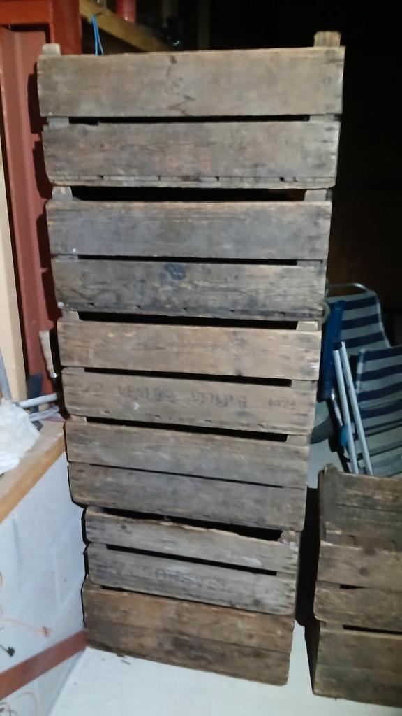 Vintage Fruitkisten veilingkisten fruit veiling kistjes, Huis en Inrichting, Woonaccessoires | Kisten, Ophalen