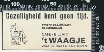 Sticker: Cafe Biljart Het Waagje - Enkhuizen (2) beschikbaar voor biedingen