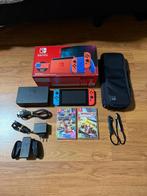 Nintendo Switch V2 2022 + Mario Kart 8 Deluxe & Accessoires, Spelcomputers en Games, Racen en Vliegen, Ophalen of Verzenden, Zo goed als nieuw