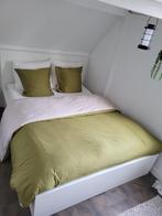 MALM bed 140 breed met 2 lades, Ophalen, Gebruikt, Wit, Tweepersoons