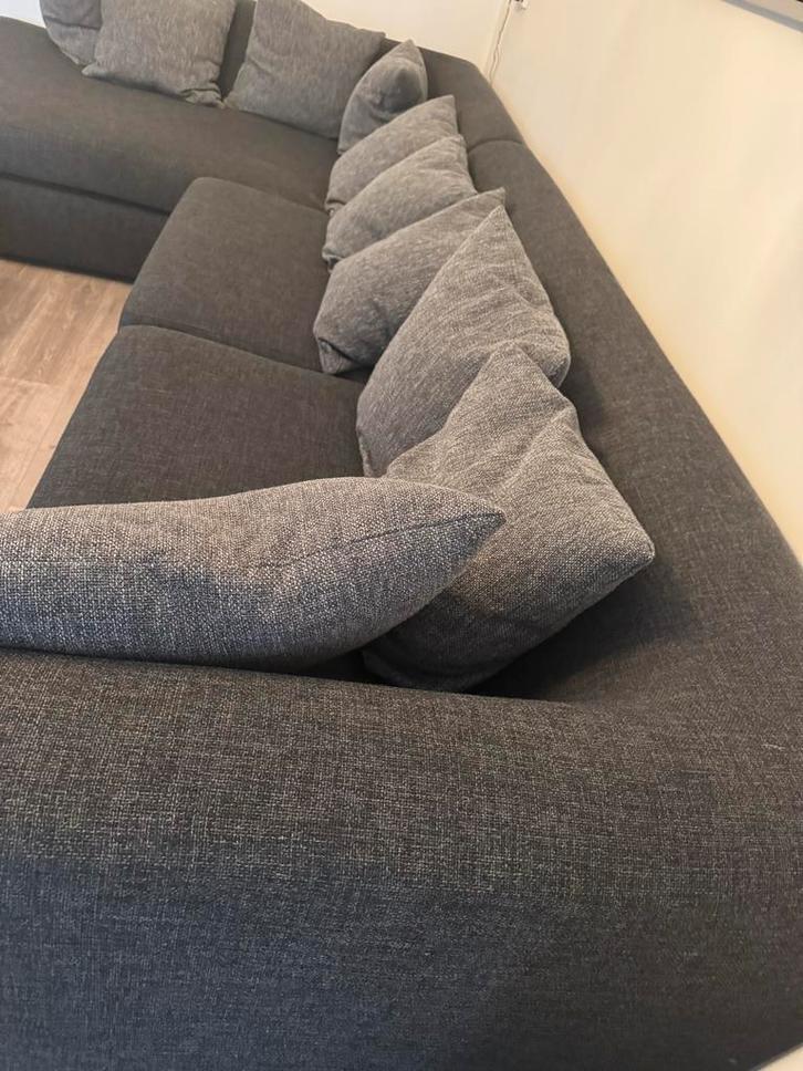 Hoekbank met loungegedeelte - Zo goed als nieuw!, Huis en Inrichting, Banken | Bankstellen, Zo goed als nieuw, Hoekbank, Vierpersoons of meer