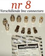 Verschillende bnc connectors incl 5 Afschermhoesjes, Ophalen of Verzenden, Nieuw