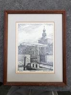 Gesigneerde litho van Rotterdam door John de Jongh, Antiek en Kunst, Ophalen of Verzenden