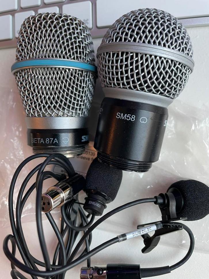 Shure ( beta87A - WL185 - WL93 condensator ) - CVL lavalier, Muziek en Instrumenten, Microfoons, Zo goed als nieuw, Zangmicrofoon